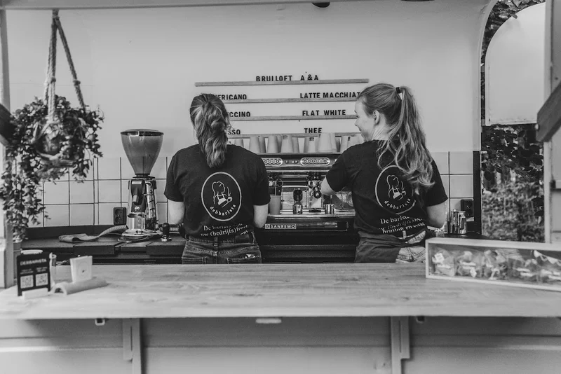 Debbarista team op een event